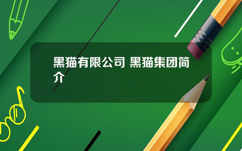 黑猫有限公司 黑猫集团简介